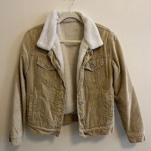 Brandy Melville Corduroy Sherpa Jacket